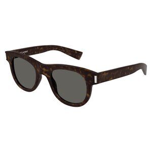 A0441Z New SAINT LAURENT Havana Round SL 571 002 Sunglasses Women